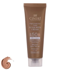کرم ضدآفتاب رنگی سینره SPF50 مدل Broad Spectrum