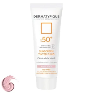 فلوئید ضدآفتاب رنگی درماتیپیک، 50 SPF، مدل TINTED FLUID، مناسب پوست مختلط تا چرب تنالیته رنگ خیلی روشن و حجم 50 میلی‌لیتر